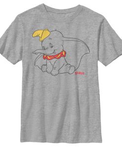 Boy’s Dumbo Sitting Cutely Outline T-Shirt