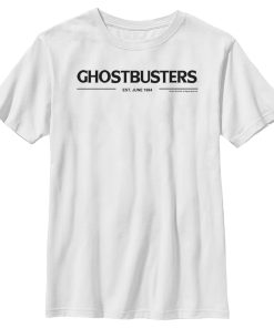 Boy’s Ghostbusters Black Logo T-Shirt