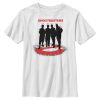 Boy’s Ghostbusters Black Silhouettes Standing On Logo T-Shirt