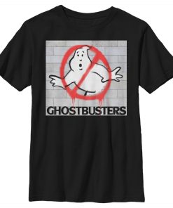 Boy’s Ghostbusters Brick Spray Logo T-Shirt