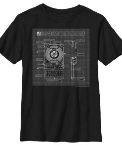 Boy’s Ghostbusters Proton Pack Blueprint T-Shirt