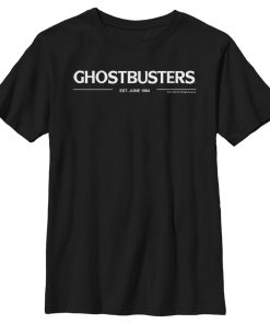Boy’s Ghostbusters White Logo T-Shirt