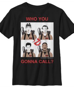 Boy’s Ghostbusters Who You Gonna Call Tiles T-Shirt