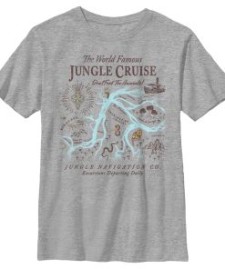 Boy’s Jungle Cruise Excursion Map T-Shirt