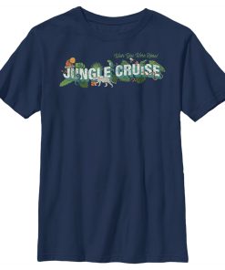 Boy’s Jungle Cruise Wish You Were Here Postcard Logo T-Shirt