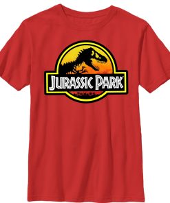 Boy’s Jurassic Park Logo Outlined T-Shirt