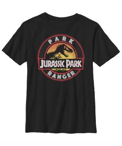 Boy’s Jurassic Park Ranger T-Rex Silhouette T-Shirt