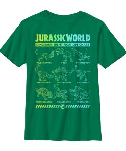 Boy’s Jurassic World Fallen Kingdom Dinosaur Identification Card T-Shirt