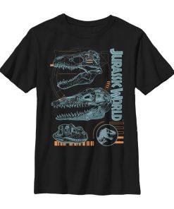 Boy’s Jurassic World Fallen Kingdom Fossil Skulls T-Shirt