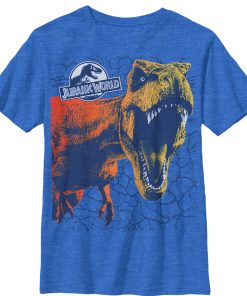 Boy’s Jurassic World Fallen Kingdom Sharp Teeth Crack T-Shirt