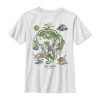 Boy’s Jurassic World Isla Nublar Detail Map T-Shirt