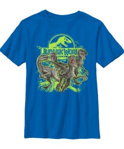 Boy’s Jurassic World Raptor Logo Attack T-Shirt