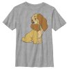 Boy’s Lady and the Tramp Cute Side Profile Lady Portrait T-Shirt