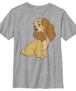 Boy’s Lady and the Tramp Cute Side Profile Lady Portrait T-Shirt