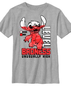 Boy’s Lilo & Stitch Badness Level Unusually High T-Shirt