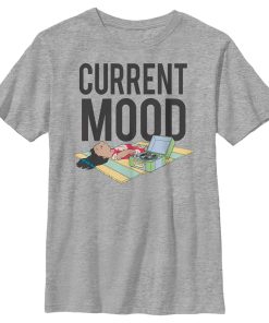 Boy’s Lilo & Stitch Current Mood, Relaxing With Music T-Shirt