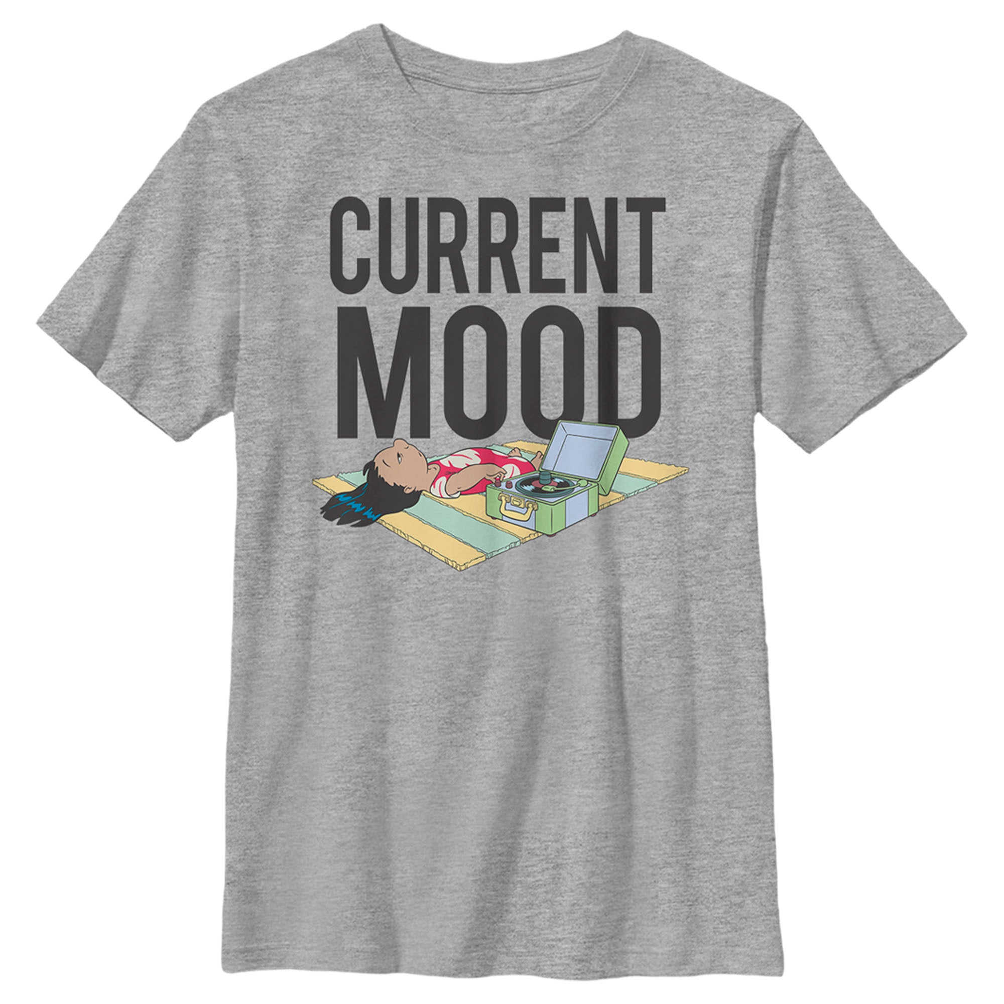 Boy's Lilo & Stitch Current Mood, Relaxing With Music T-Shirt Boy's Lilo & Stitch Current Mood, Relaxing With Music T-Shirt