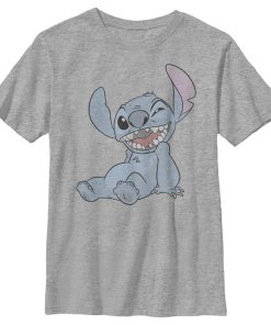 Boy’s Lilo & Stitch Experiment 626 Halftone Smile T-Shirt