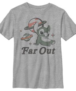 Boy’s Lilo & Stitch Far Out Planets T-Shirt