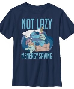 Boy’s Lilo & Stitch Not Lazy, Saving Energy T-Shirt