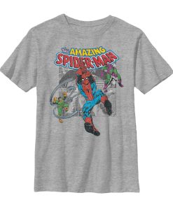Boy’s Marvel Amazing Spider-Man Battles Evil T-Shirt