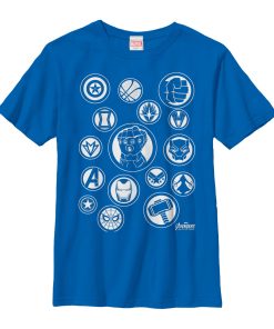 Boy’s Marvel Avengers Avengers Infinity War Character Badges T-Shirt