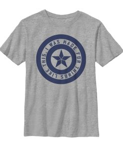 Boy’s Marvel Avengers Endgame Cap Shield Made for This T-Shirt