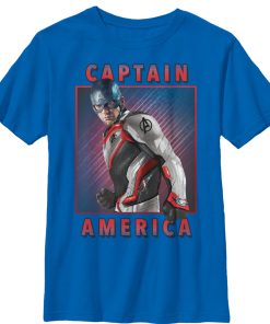 Boy’s Marvel Avengers Endgame Captain Streak Frame T-Shirt