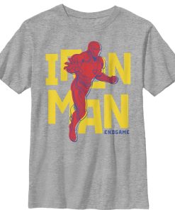 Boy’s Marvel Avengers Endgame Iron Man Pop Art T-Shirt