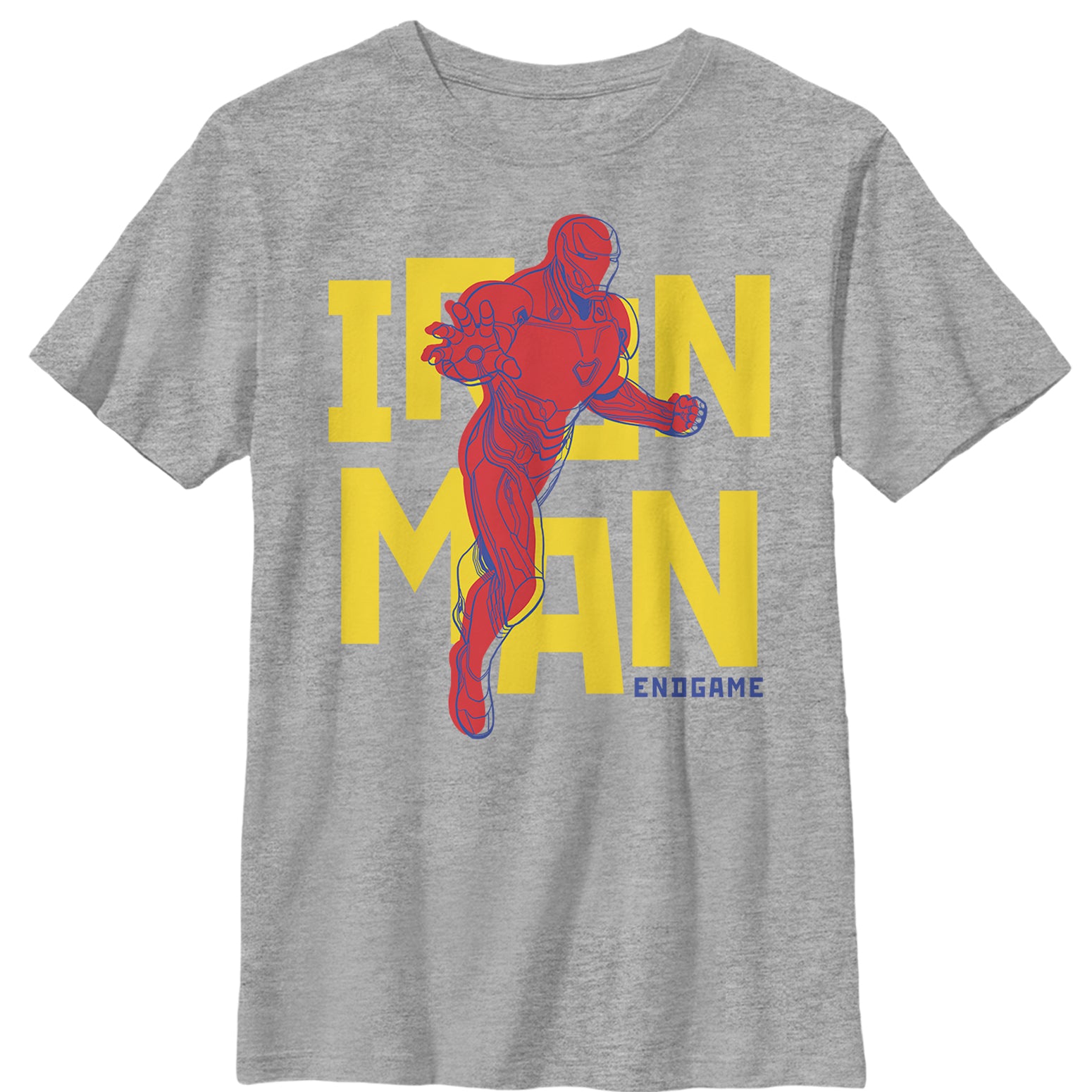 Boy's Marvel Avengers Endgame Iron Man Pop Art T-Shirt Boy's Marvel Avengers Endgame Iron Man Pop Art T-Shirt