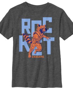 Boy’s Marvel Avengers Endgame Rocket Pop Art T-Shirt