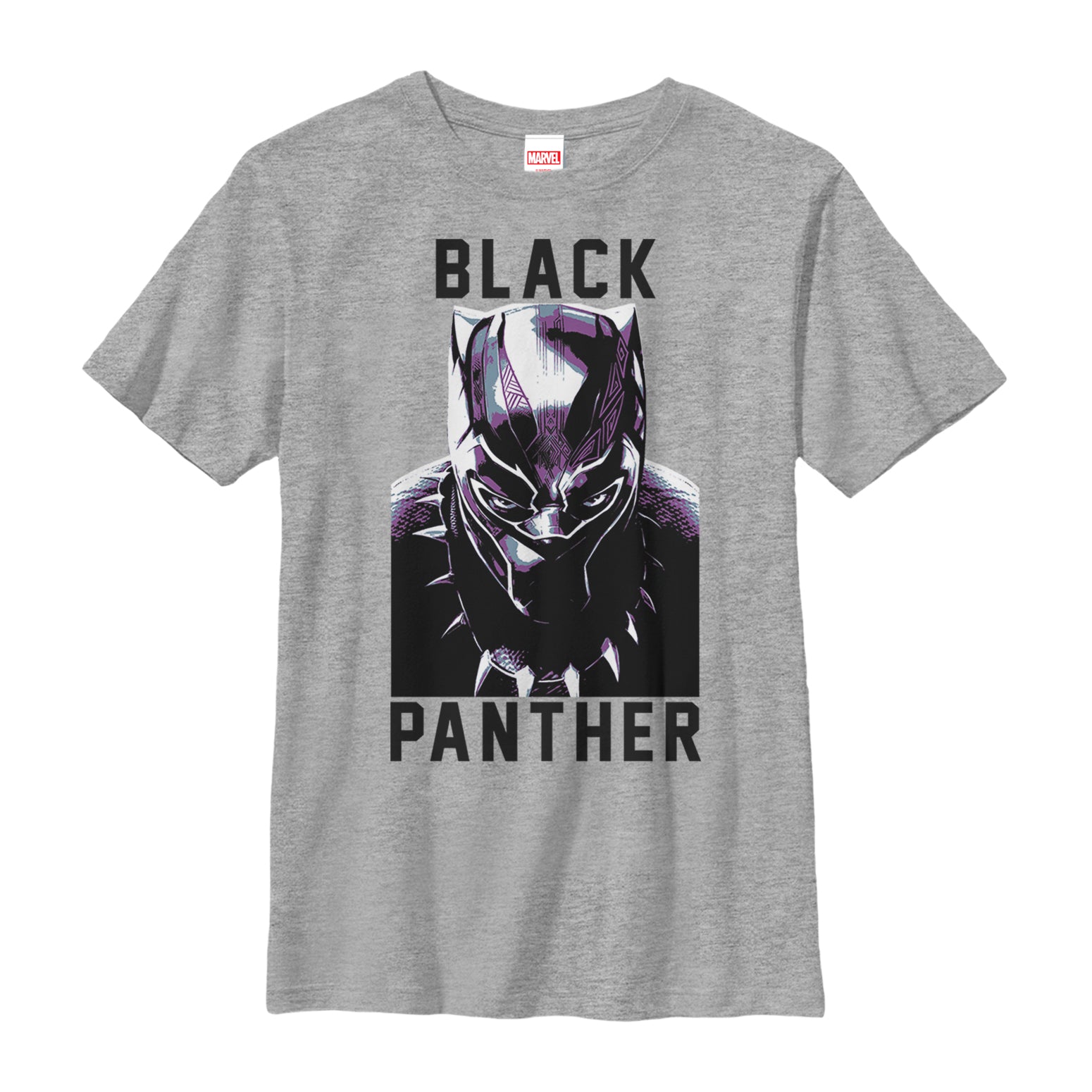 Boy's Marvel Black Panther 2018 Portrait T-Shirt Boy's Marvel Black Panther 2018 Portrait T-Shirt