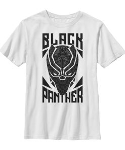 Boy’s Marvel Black Panther Decorative Mask T-Shirt