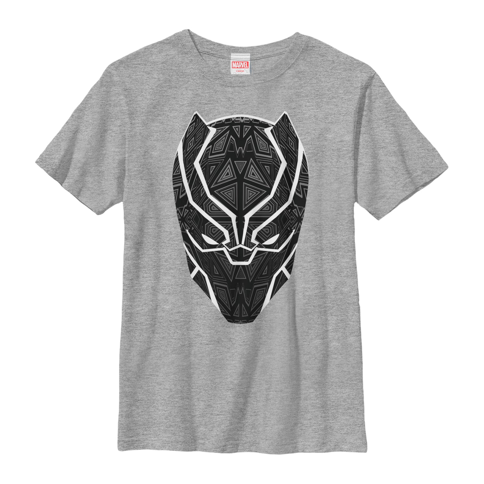 Boy's Marvel Black Panther Ornate Mask T-Shirt Boy's Marvel Black Panther Ornate Mask T-Shirt