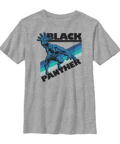 Boy’s Marvel Black Panther Retro Stripes T-Shirt