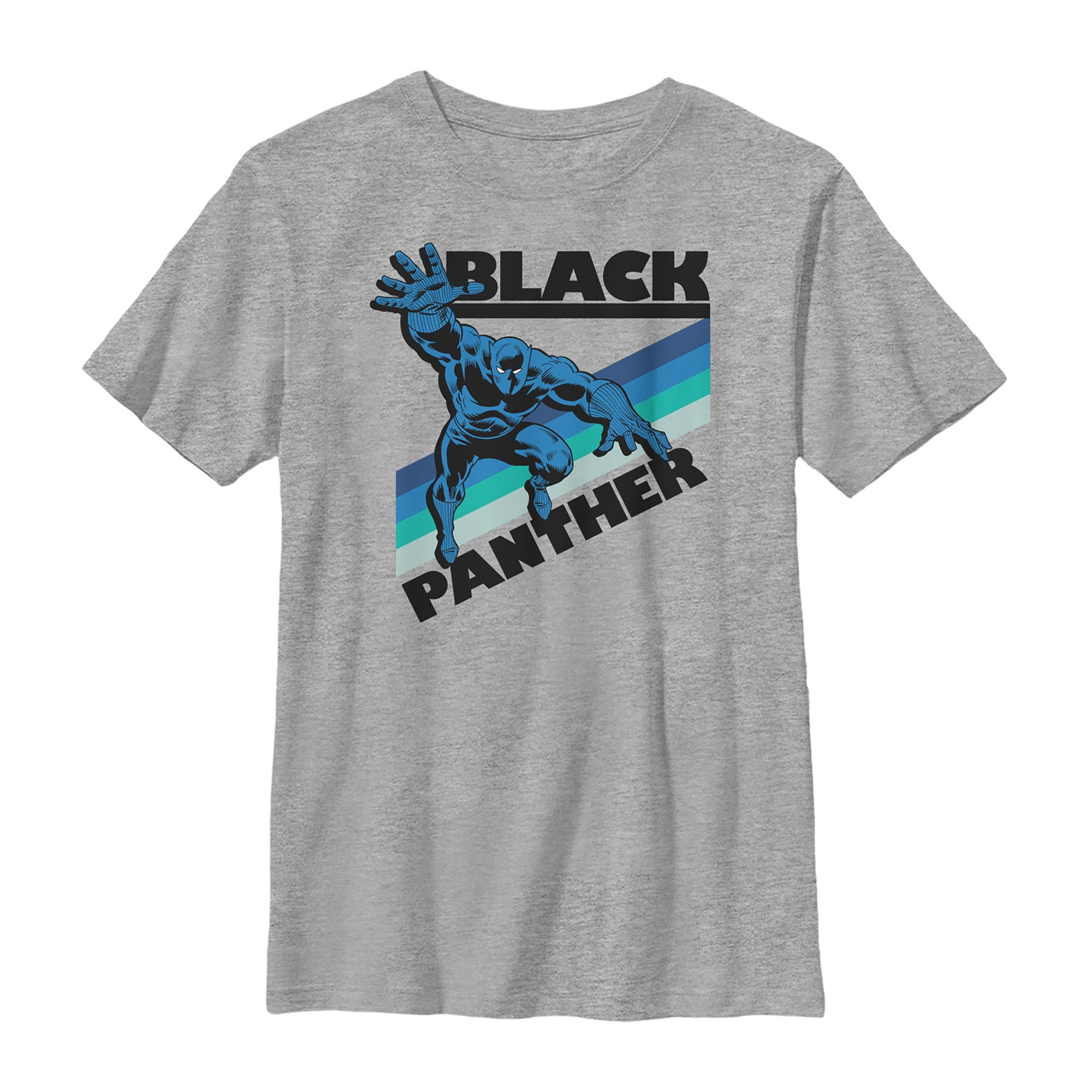 Boy's Marvel Black Panther Retro Stripes T-Shirt Boy's Marvel Black Panther Retro Stripes T-Shirt