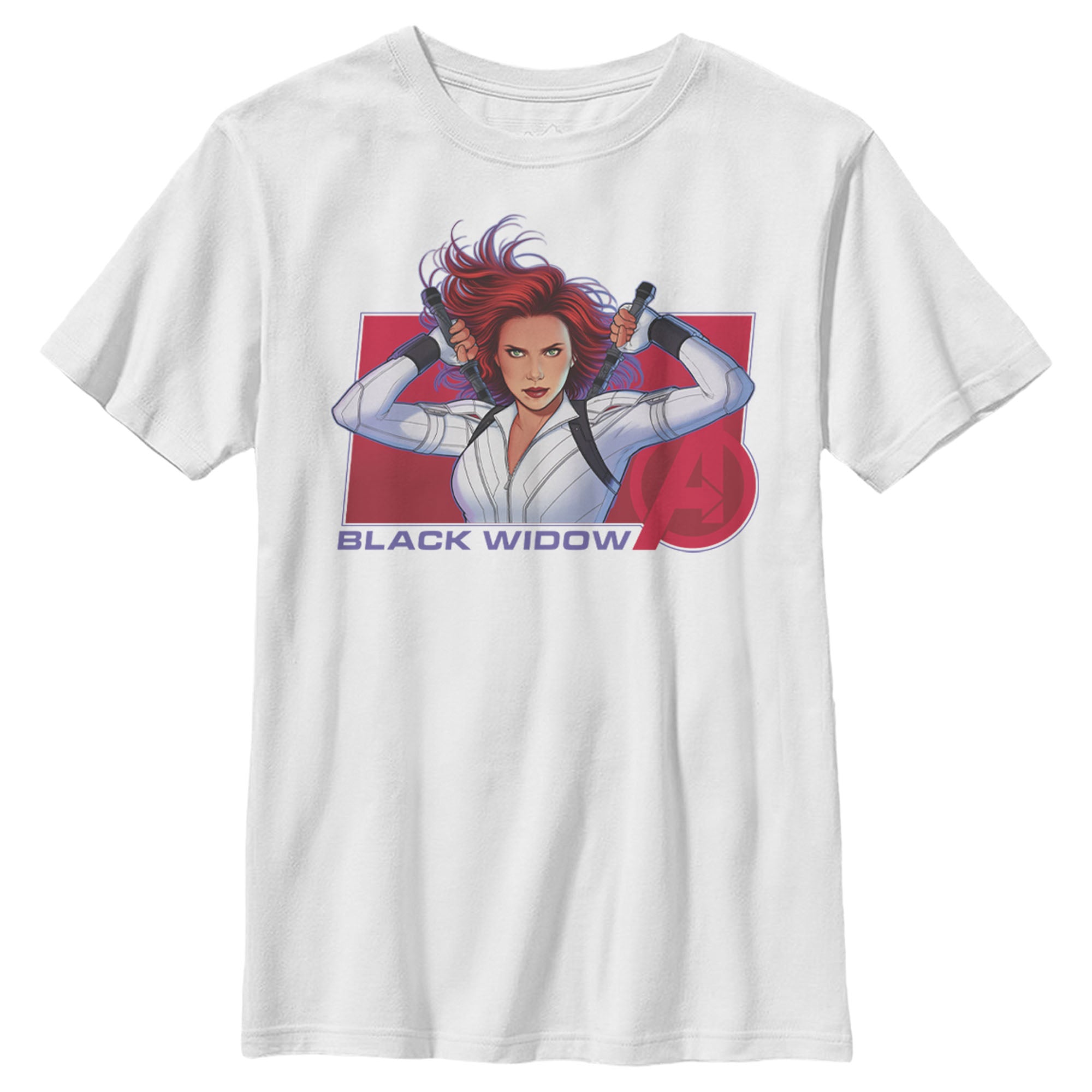 Boy's Marvel Black Widow Avenger Hero T-Shirt Boy's Marvel Black Widow Avenger Hero T-Shirt