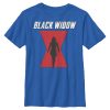 Boy’s Marvel Black Widow Hourglass Silhouette T-Shirt