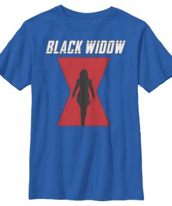 Boy’s Marvel Black Widow Hourglass Silhouette T-Shirt