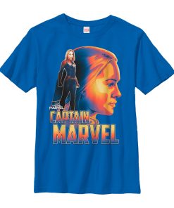 Boy’s Marvel Captain Marvel Artistic Profile T-Shirt