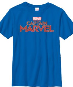 Boy’s Marvel Captain Marvel Classic Logo T-Shirt