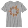 Boy’s Marvel Christmas Gingerbread Cookie Circle T-Shirt