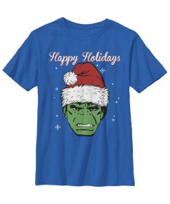 Boy’s Marvel Christmas Hulk Santa T-Shirt