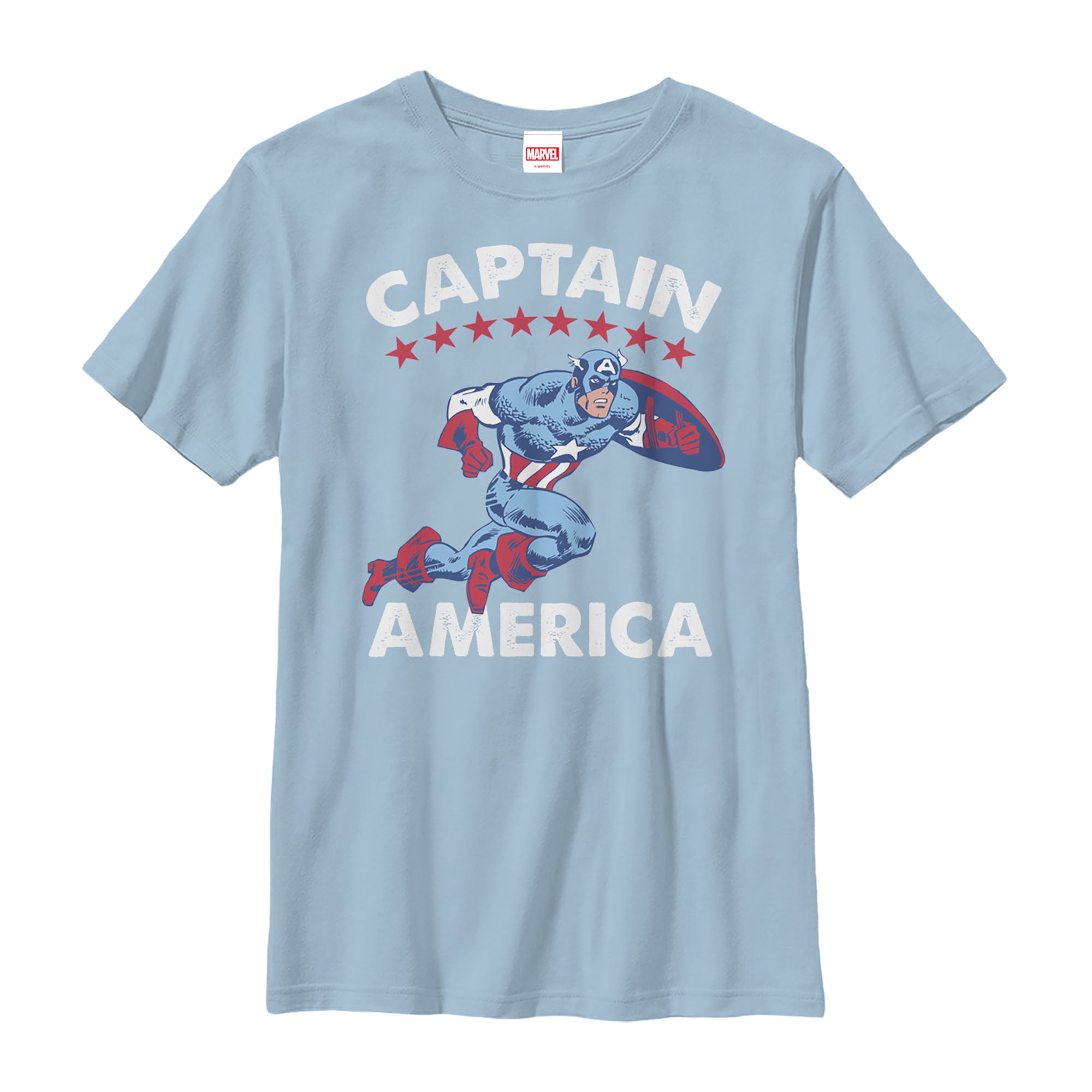 Boy's Marvel Fourth of July Retro Captain America T-Shirt Boy's Marvel Fourth of July Retro Captain America T-Shirt