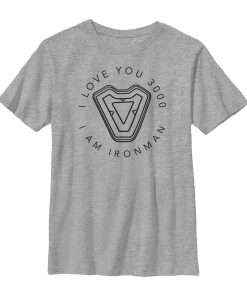 Boy’s Marvel I Am Iron Man Love 3000 T-Shirt
