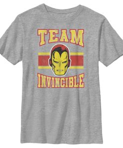 Boy’s Marvel Iron Man Team Invincilbe T-Shirt