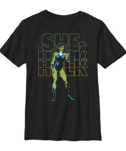 Boy’s Marvel She-Hulk Retro Repeat T-Shirt