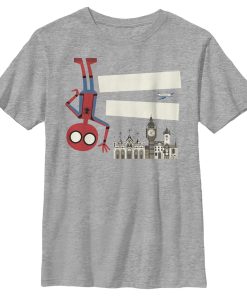 Boy’s Marvel Spider-Man Far From Home Hello London Portrait T-Shirt