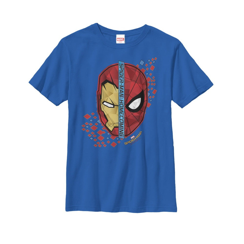 Boy's Marvel Spider-Man Homecoming Iron Man Face T-Shirt Boy's Marvel Spider-Man Homecoming Iron Man Face T-Shirt