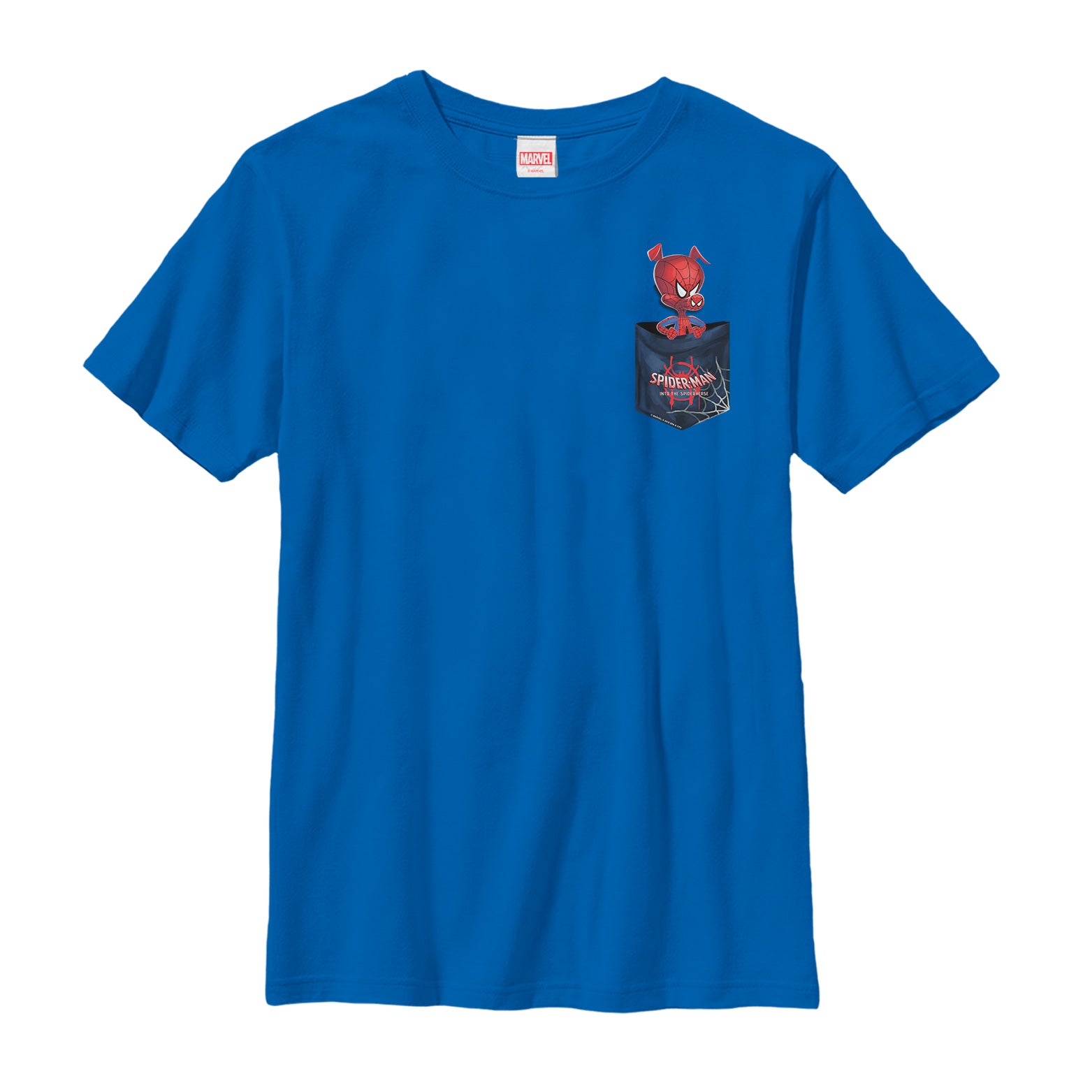 Boy's Marvel Spider-Man Into the Spider-Verse Spider-Ham Pocket T-Shirt Boy's Marvel Spider-Man Into the Spider-Verse Spider-Ham Pocket T-Shirt